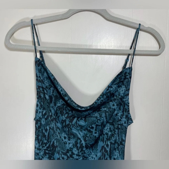 Free People Intimately Day to Night Printed Slip Dress Indigo Combo Size Small - Picture 3 of 15